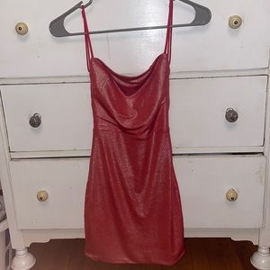 Glittery red Lucy in the sky hoco dress